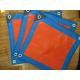 blue-orange color good quality poly tarps