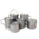Gr2 Titanium Portable Cooking Pot 131g Titanium Items For Electric Stove Top