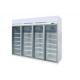 Wholesale Integral Heavy Duty Commercial Freezers R290 Four Door Display Freezer Top Mounted