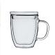 350ml Personalized Glass Cup Double Wall Glass Tea Cup Cadmium Free