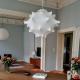 JYLIGHTING Pendant Light Wabi Sabi Irregular Japanese Style Chandelier Light White Silk Ceiling Lamp