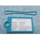 Eco Friendly Blue Business Card Silicone Holder Travel Suitcase Hang Tag With