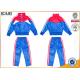 New school uniform design blue and red color 100% polyester custom school uniform for teachers and students