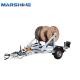 Transport Utility Hydraulic Cable Drum Trailer Reel With Power Construction