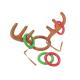 No - Toxic Inflatable Kids Toys Reindeer Antler Ring Toss Hat Game For Christmas Holiday Party