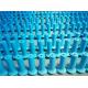 Blue Self Aligning Conveyor Guide Roller Buffer 219mm Diameter