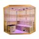 5 - 8 Person Size Luxury Hemlock Traditional Steam Sauna Room With 6kw Stove Heater