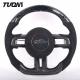 Carbon Fiber F150 Custom Steering Wheel LED Display Black Stitch