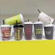 Foam 8OZ 12oz 16Oz Disposable Paper Coffee Cup customized With Lid