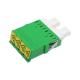 Green LC Fiber Optic Adapter Singlemode With Good Wearability