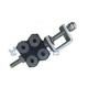 Fiber Cable clamp for 5mm fiber cable, 4 holes, double type