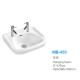 Two faucet ceramic wall hung basin MB-450