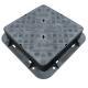 EN124 D400 Cast Iron Manhole Cover Double Sealed Triangular Ductile Iron Manhole Cover And Frame