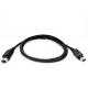 1M 8 PIN DIN Power Cable , Mini Din Cable Self - Locking For Grom Audio