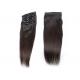 Lustrous Elegant Clip In Natural Hair Extensions Customized Color For Black Women