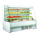 Three Shelves Cooler Multideck Open Display Refrigerator R404 / R22 Refrigerant