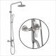 No Rust Brushed Wall Bathroom Shower Faucets Customized Color