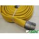 NBR Coverd Smooth Face Lay Flat Fire Hose With Brass Couplings 4 Inch 300 Psi