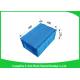 Attached Lids Collapsible Storage Crate , 45 L Industry Foldable Plastic Box
