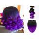 8A Colored Fashion 100 Human Hair Ombre Extensions Full Cuticle Tangle Free