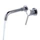 Avialable OEM and ODM Modern Chrome Wall Mount Basin Faucet for Easy Installation