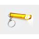 Promotional Personalized Anodized Gold Blank Laser Etch Aluminum Keychain  Beer Bottle Opener with Mini LED Flashlight