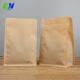 Laminated Pe Recyclable Food Bags Flat Bottom With Pocket Zipper