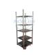 675*562*1700mm Plywood Flower Trolley PP Wheel Easy To Install And Durable