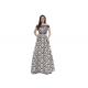 Nice Pattern Off The Shoulder Evening Dresses For Women / Boat Neck Prom Dress