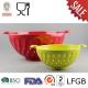 Plastic Colander with handle in solid color