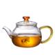 High Borosilicate Tempered Glass Teapot , Blooming Transparent Tea Set