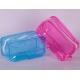 0.3mm SMETA PVC Plastic Pouch Transparent Zipper Makeup Cosmetic Bag EN71