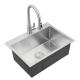 Rectangular Stainless Steel Utility Sink Above Counter Kitchen Sink