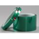 Custom Green Polyester Masking Tape Excellent Electric Properties / Flatness