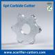 Carbide Tipped Cutting Tips 6 Points Scarifier TCT Cutters For Concrete Road