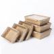 Takeaway Customized Food Packaging Box / Kraft Paper Food Box ODM FSC