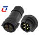 Industrial Plastic 50A Waterproof Male Female Connectors IP67 600V 4 Pin