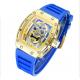 Fancy Silicone Wrist Watch , Metal Quartz Wrist Watch , Skeleton Watch dial Japan Movement Waterproof  Men Watch