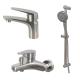 Brushed Solid Steel bathroom Shower Set Rainfall Shower Faucet Wall Mounted Shower Mixer Water Set