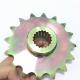 Yellow Zinc Conveyor Chain Sprocket Rust Proof Durable High Precision ISO9001