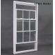 Lifting Victorian Sash UPVC Double Hung Window With Grill