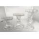 3 pcs  Crystal Clear Candlesticks With Elegant Design for Pillar Taper