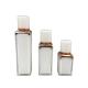 15ml 30ml Airless Empty Makeup Bottles Double Wall Square ABS Cap
