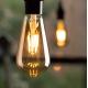 Amber Glass LED Filament Bulb ST64 4W 8W Dimmable 220 Volt 2200k