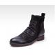 Goodyear Welted Leather Boots , Retro Mens Brogue Chelsea Boots