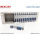 14 Slot 19'' 3U PLC Fiber Optics Splitter Rack Mountable Patch Panel 1*2 1*4 1*8 1*16