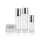 Square 50g Lotion Bottle Cosmetic Packaging Set With Silver Cap