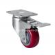 Edl Medium 3 130kg Plate Brake TPU Caster Wheel 5023-85 for Smooth and Easy Movement