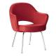 Bent Wood Fiberglass Dining Chair Cashmere Fabric High Density Foam With Multi Colors
