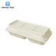 ISO9001 Disposable Paper Food Packaging With Bagasse Straw Bamboo Material